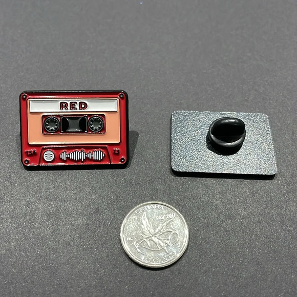 $5 Bundled Taylor Swift Red Cassette Metal Enamel Pin - Picture 2 of 2